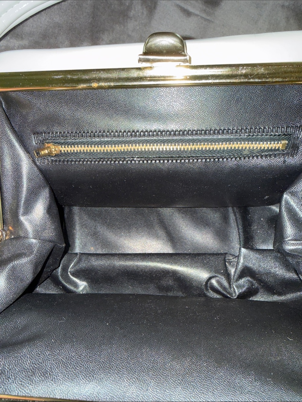 Vintage 60s White Structured Top-handle Handbag - Picture 8 of 8